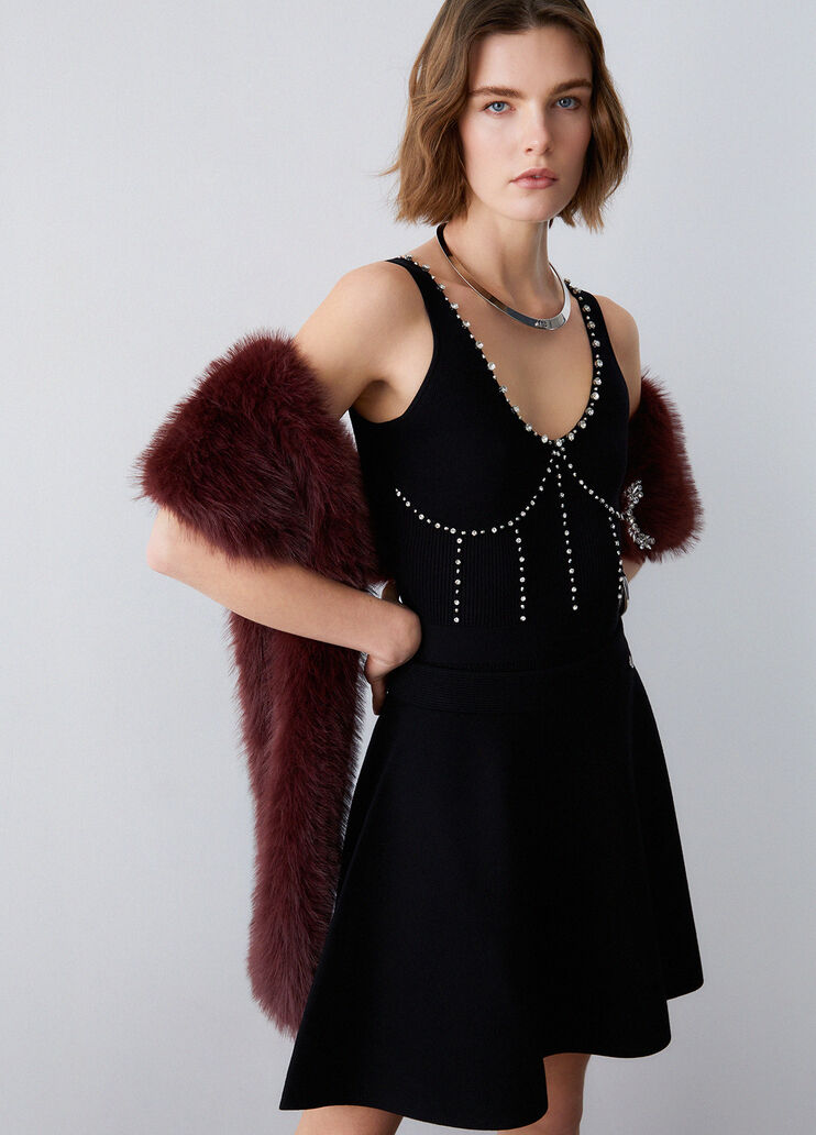 Body with jewel embroidery black Liu Jo - medium