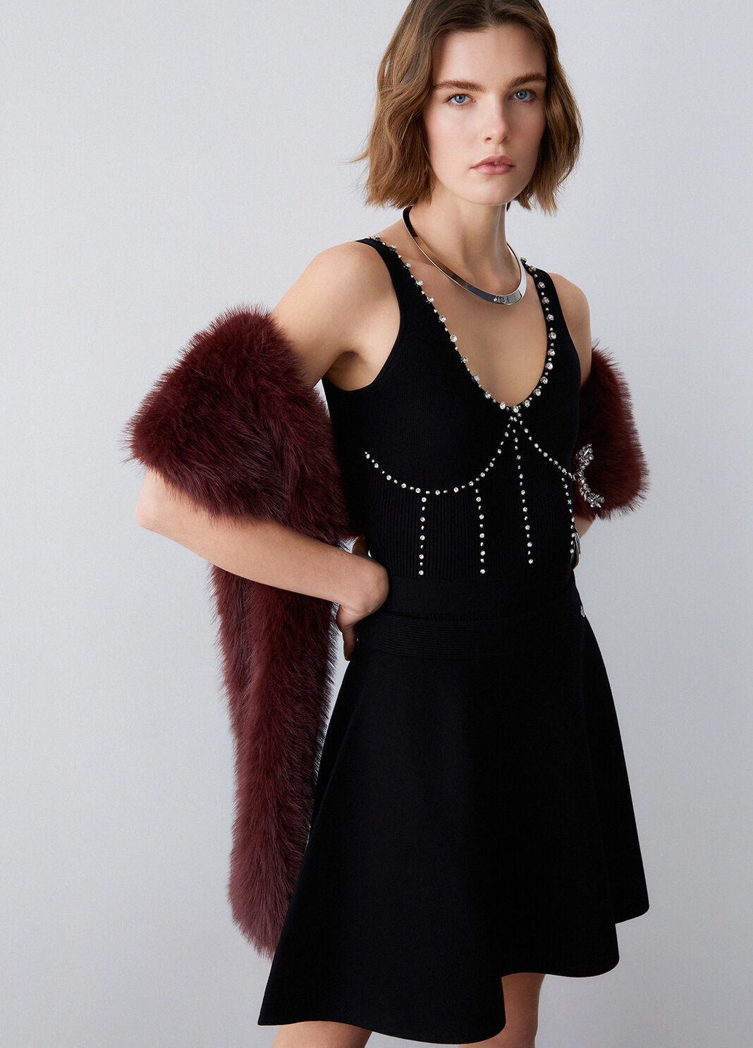 Body mit Schmuckstickereien schwarz Liu Jo - large image number 2