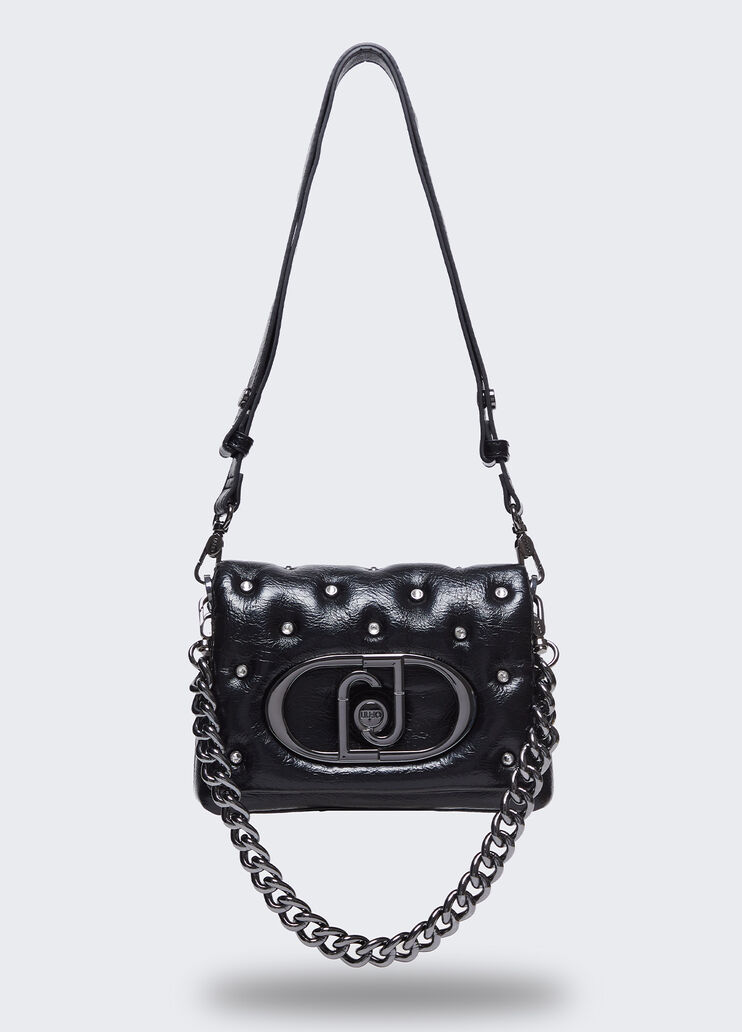 LaPuffy small bag with rhinestones black Liu Jo - medium LaPuffy small bag with rhinestones black Liu Jo - medium