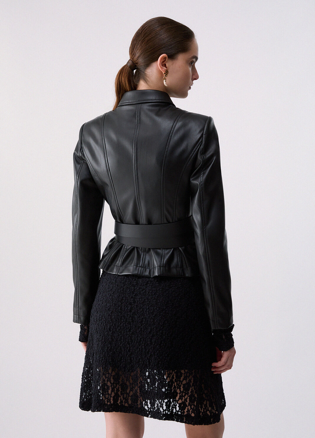 Jacket with Belt black Liu Jo - large image number 1