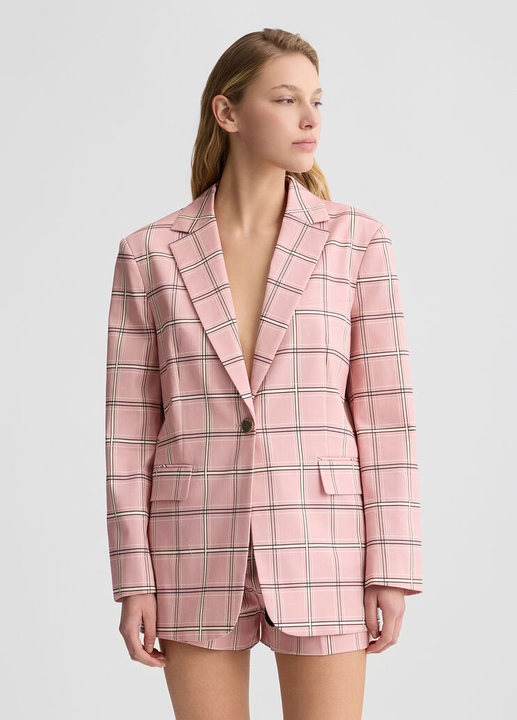 Chequered blazer pink Liu Jo - medium Chequered blazer pink Liu Jo - medium