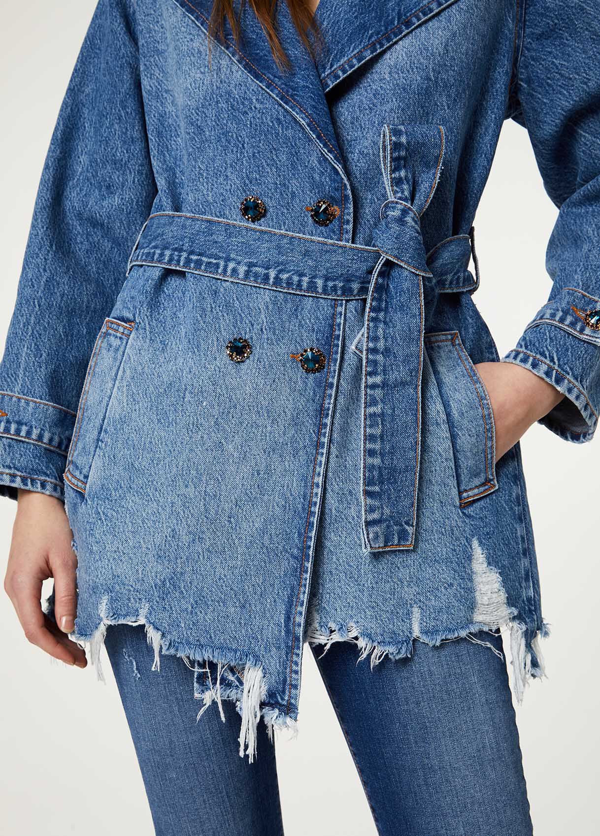 trench jean jacket