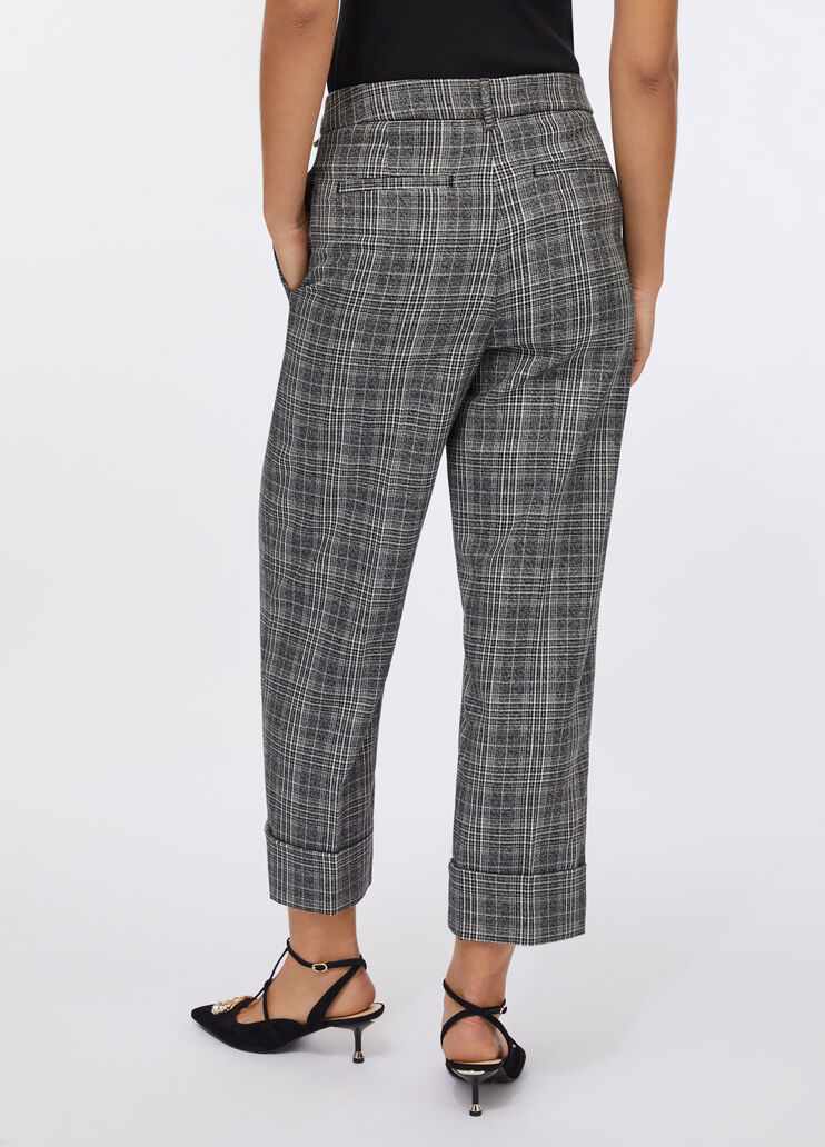 Glen plaid trousers glen plaid Liu Jo - large image number 1 Glen plaid trousers glen plaid Liu Jo - large image number 1
