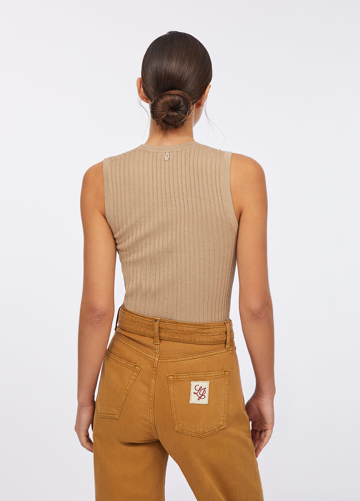 Top aus Lurex® Gold Liu Jo - large image number 1