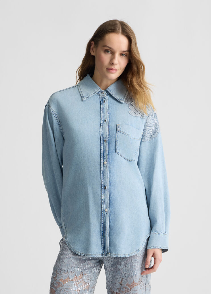 Denim shirt light denim Liu Jo - medium Denim shirt light denim Liu Jo - medium