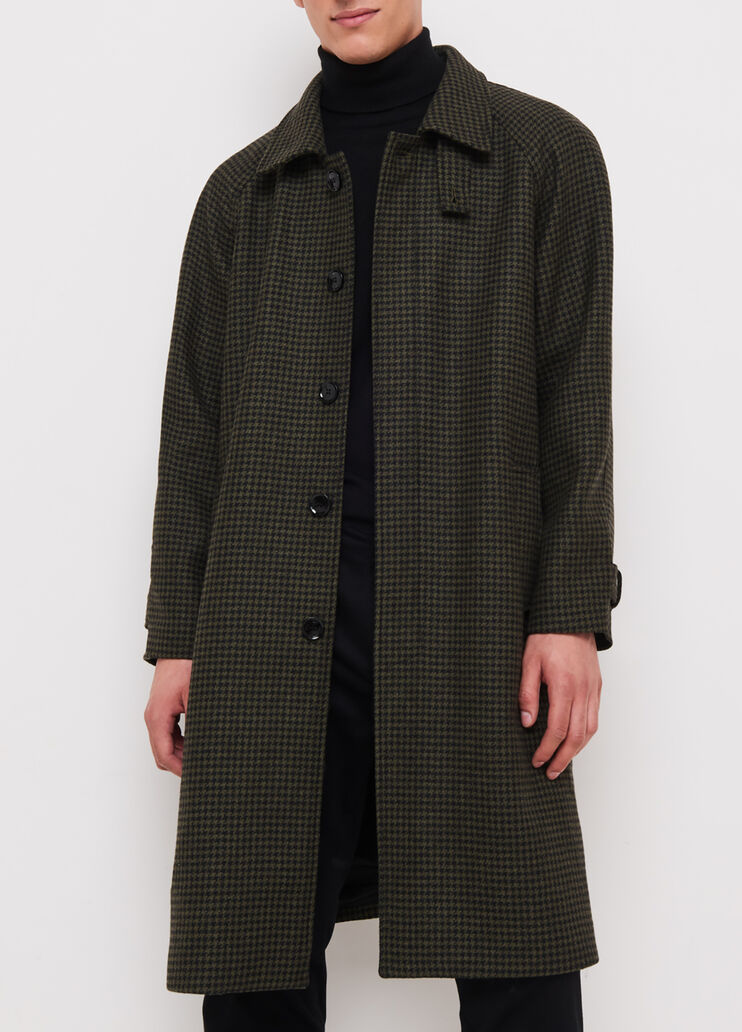 Cappotto in pied de poule verde militare Liu Jo - large image number 0