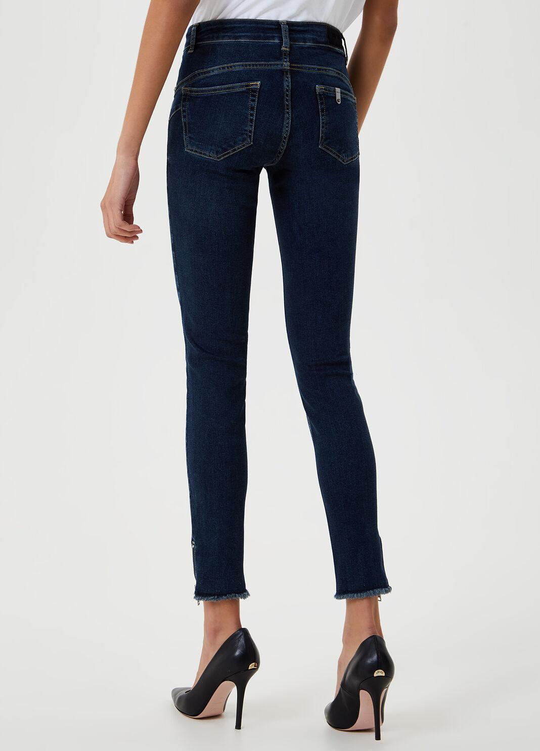Skinny jeans with zip at the hem Blue Liu Jo - large image number 1