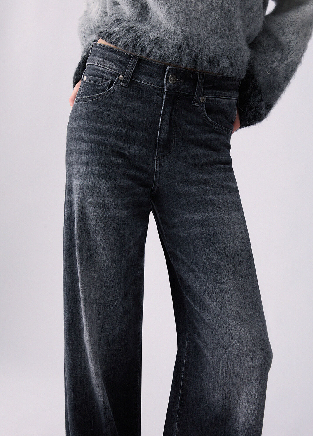 Jeans flare denim nero Liu Jo - large image number 4