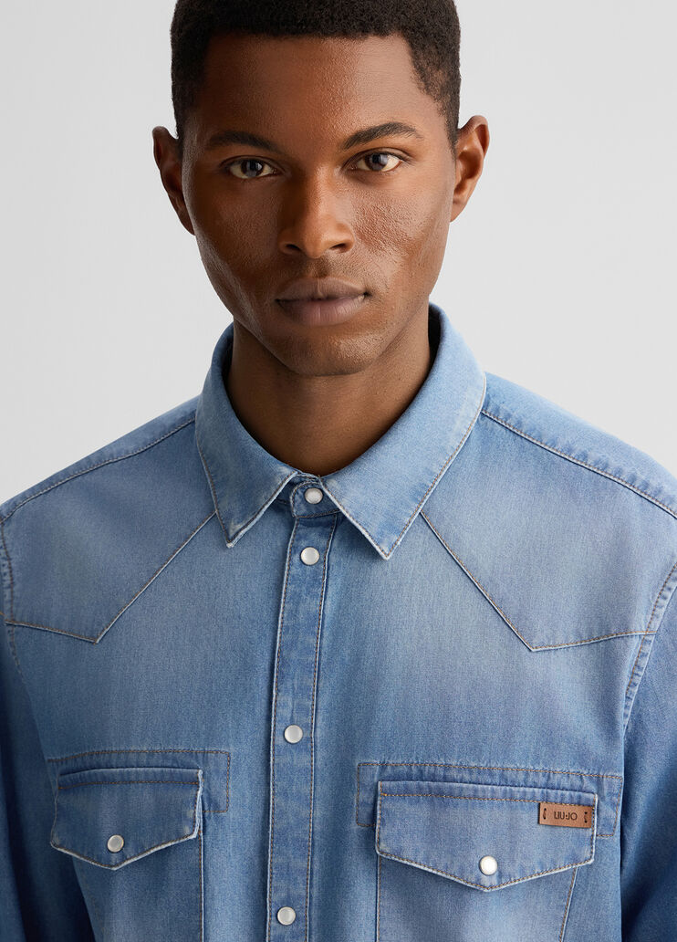 Denim shirt blue denim Liu Jo - large image number 2 Denim shirt blue denim Liu Jo - large image number 2