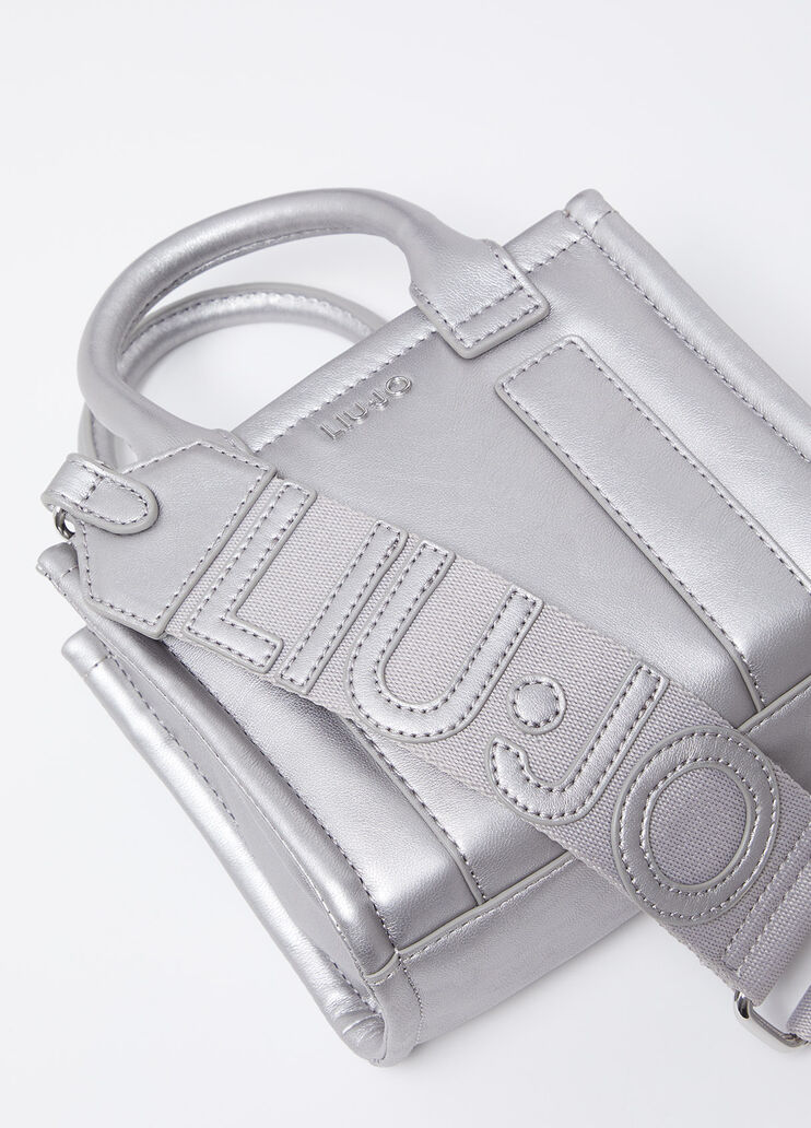Borsa a tracolla mini grigio Liu Jo - large image number 3