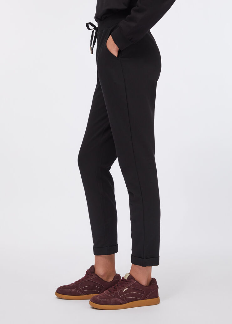 Fleece jogging pants black Liu Jo - large image number 3