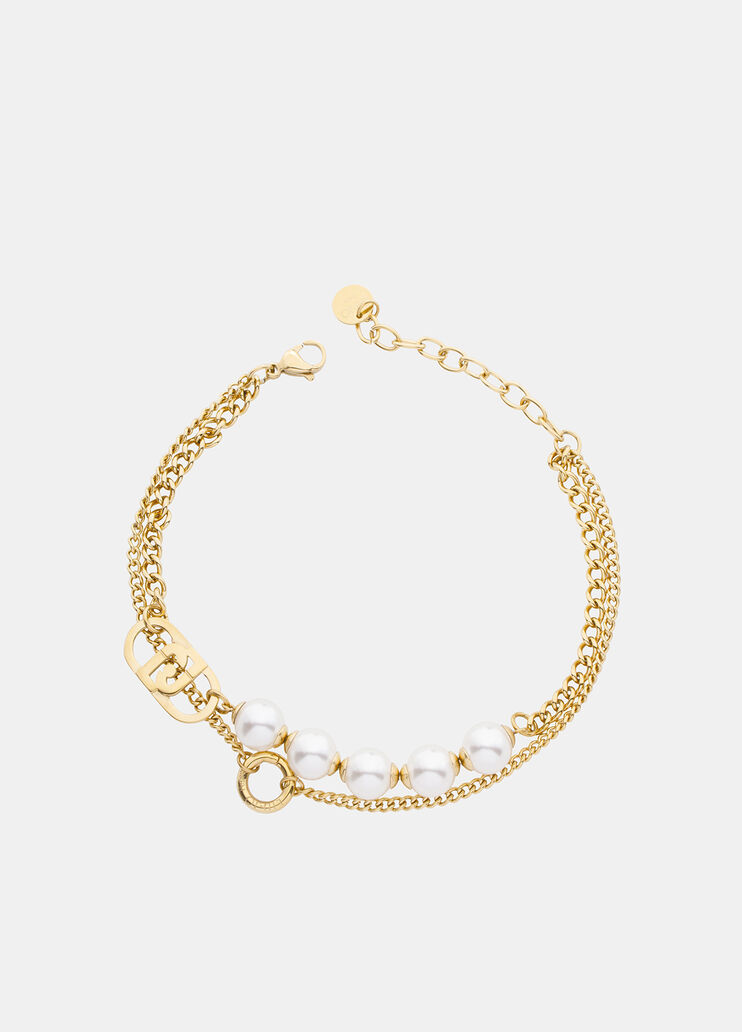 Collier moyen modèle avec perles couleur or Liu Jo - medium