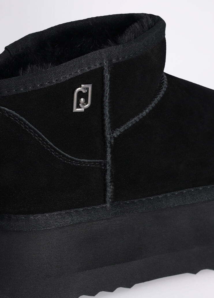 Warm platform ankle boots black Liu Jo - large image number 5 Warm platform ankle boots black Liu Jo - large image number 5