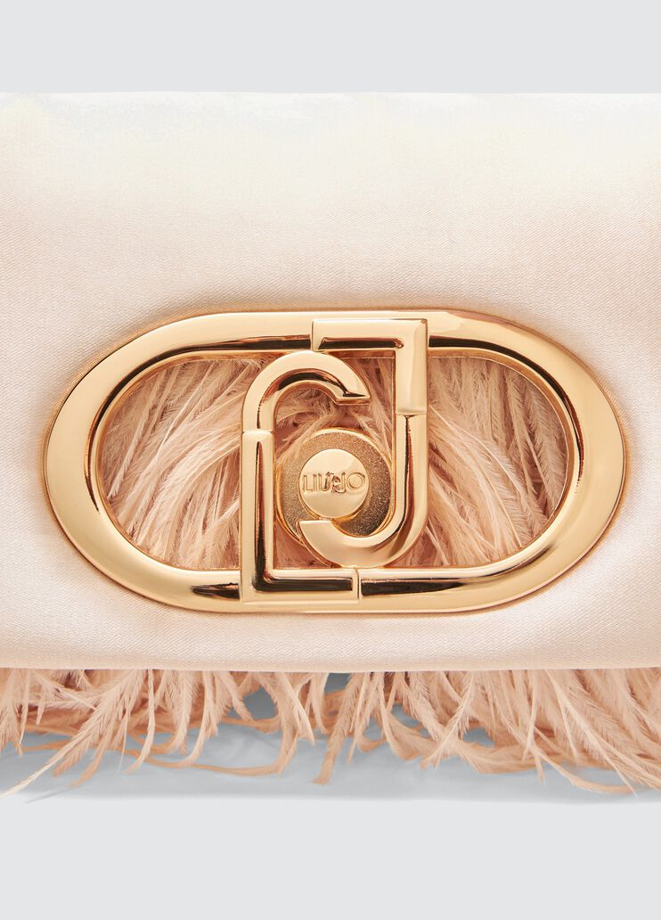 Mini LaPuffy bag with feathered detailing powder pink Liu Jo - large image number 4 Mini LaPuffy bag with feathered detailing powder pink Liu Jo - large image number 4