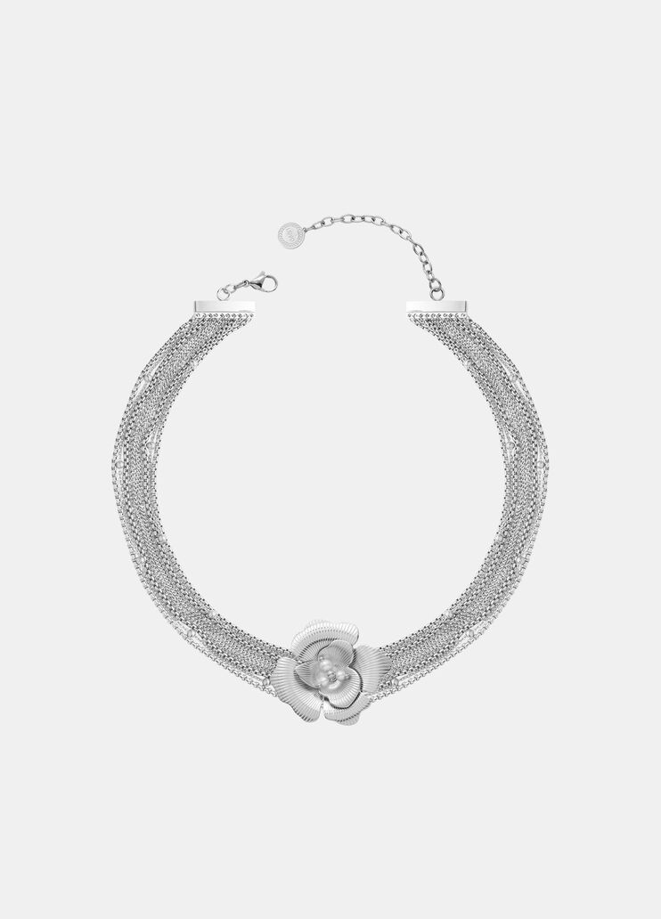 Choker with maxi-flower silver Liu Jo - medium Choker with maxi-flower silver Liu Jo - medium
