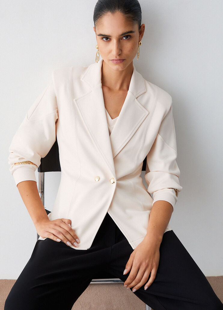 Vest with padded shoulders cream Liu Jo - medium