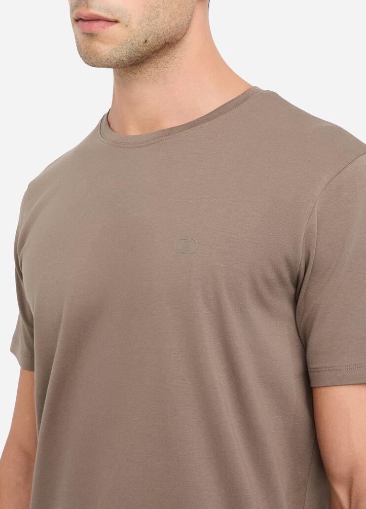 T-Shirt aus Baumwolle Khaki Liu Jo - large image number 4 T-Shirt aus Baumwolle Khaki Liu Jo - large image number 4