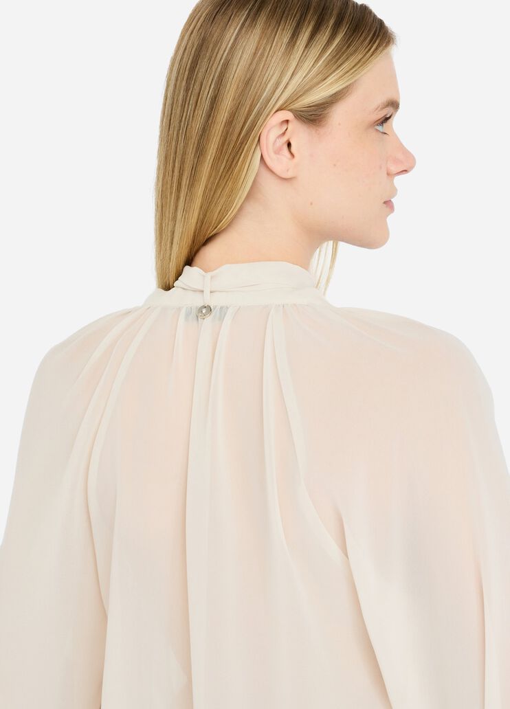 Georgette blouse ivory Liu Jo - large image number 4 Georgette blouse ivory Liu Jo - large image number 4
