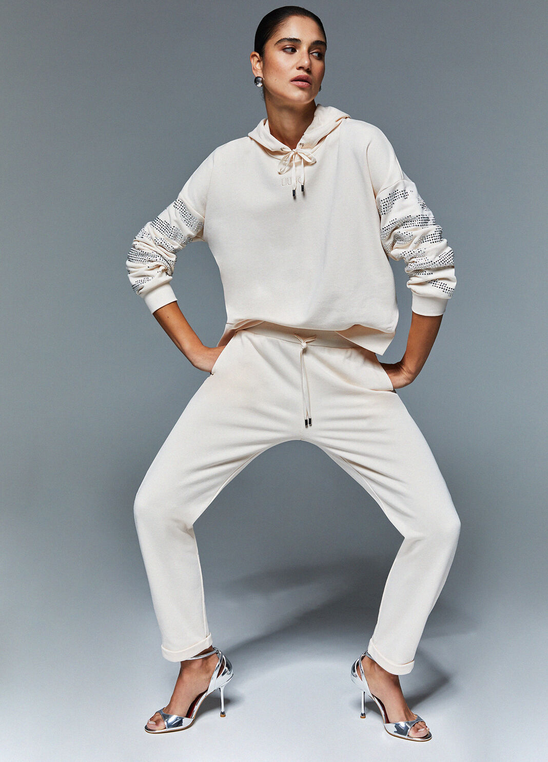 Pantalon molletonn&eacute; champagne Liu Jo - large image number 3