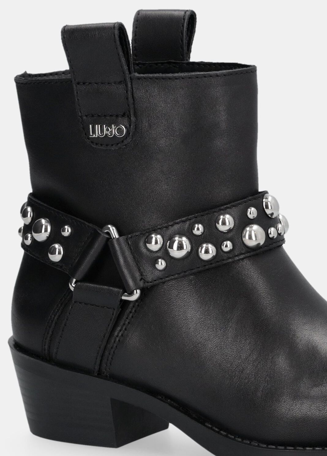 Bottines Texanes &agrave; Clous noir Liu Jo - large image number 3