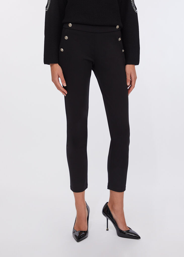 Skinny trousers with buttons black Liu Jo - large image number 0 Skinny trousers with buttons black Liu Jo - large image number 0