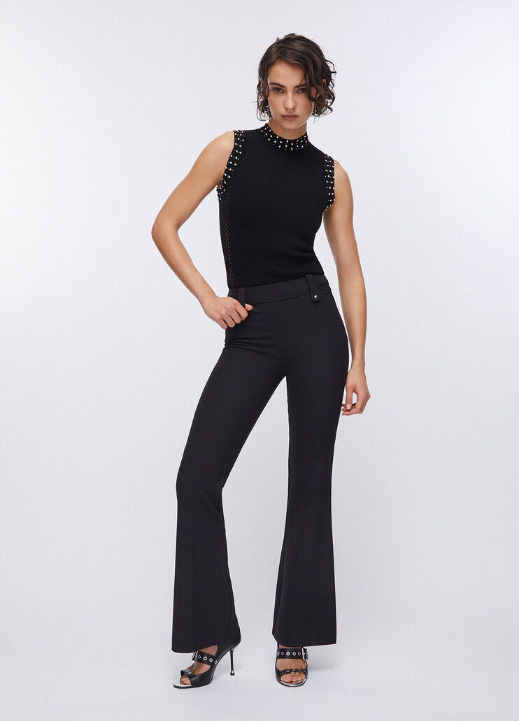 Elegante Flare-Hose schwarz Liu Jo - medium