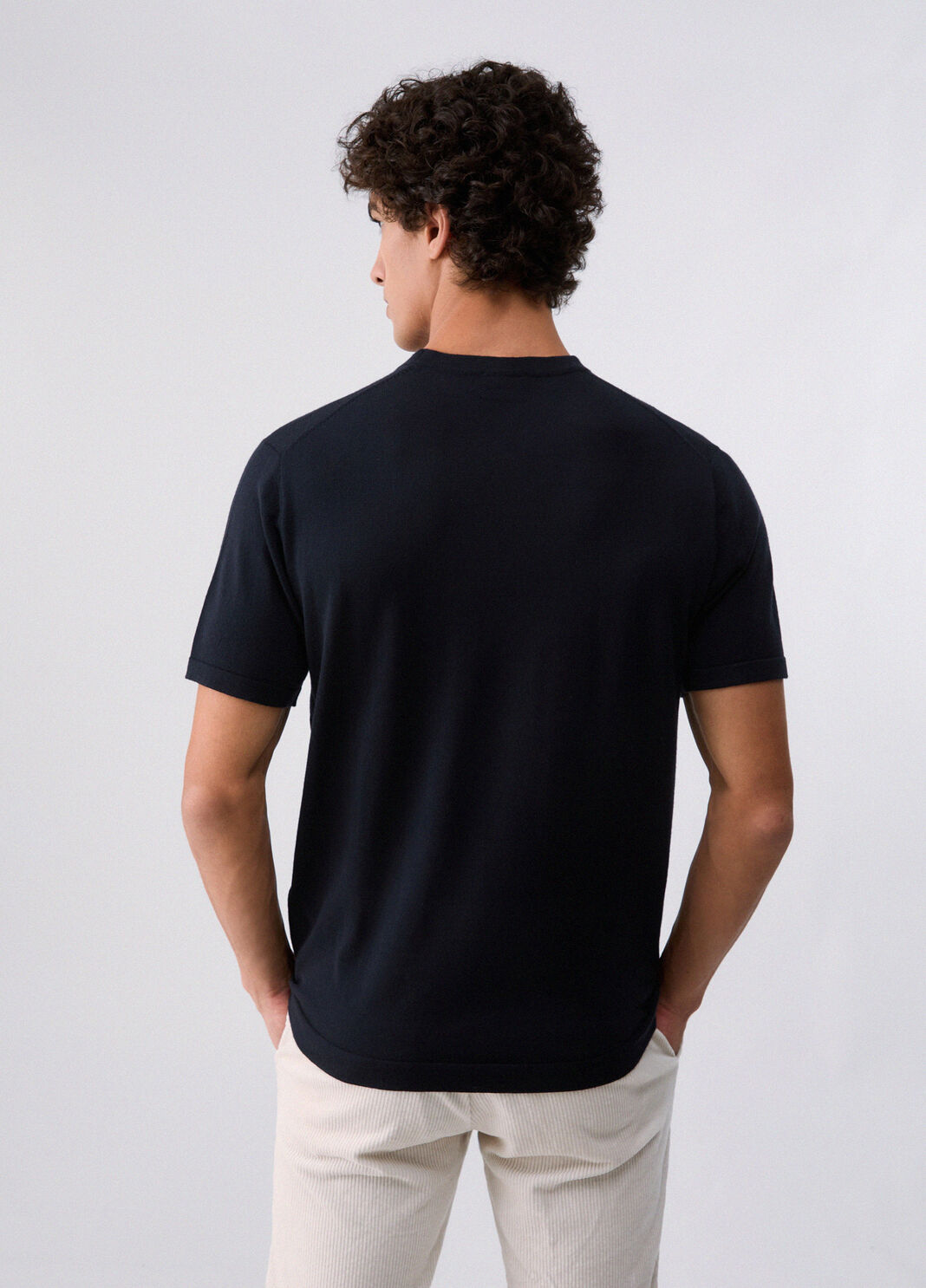 T-shirt in wool merino dark blue Liu Jo - large image number 1