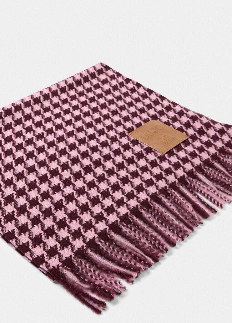 Houndstooth stole red Liu Jo - large image number 2