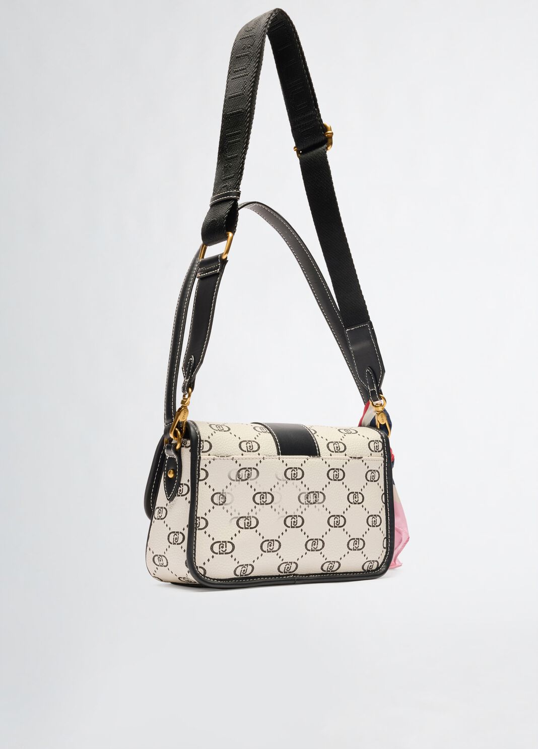 Borsa piccola con foulard panna Liu Jo - large image number 3