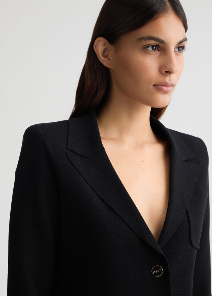 Black knit jacket black Liu Jo - large image number 2 Black knit jacket black Liu Jo - large image number 2