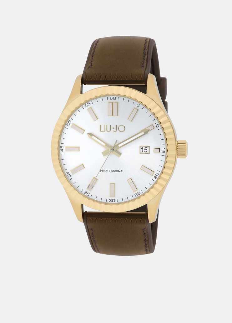 Watch with silicone strap brown Liu Jo - medium
