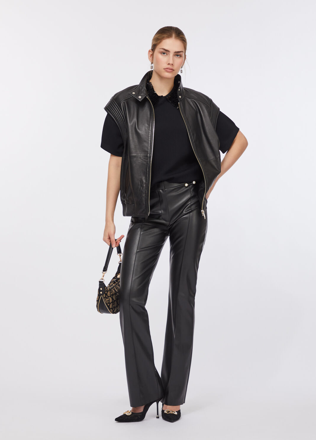 Jumper with sequins black Liu Jo - large image number 5