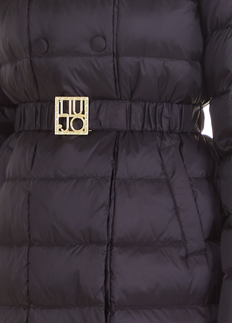 Piumino con cappuccio nero Liu Jo - large image number 2 Piumino con cappuccio nero Liu Jo - large image number 2