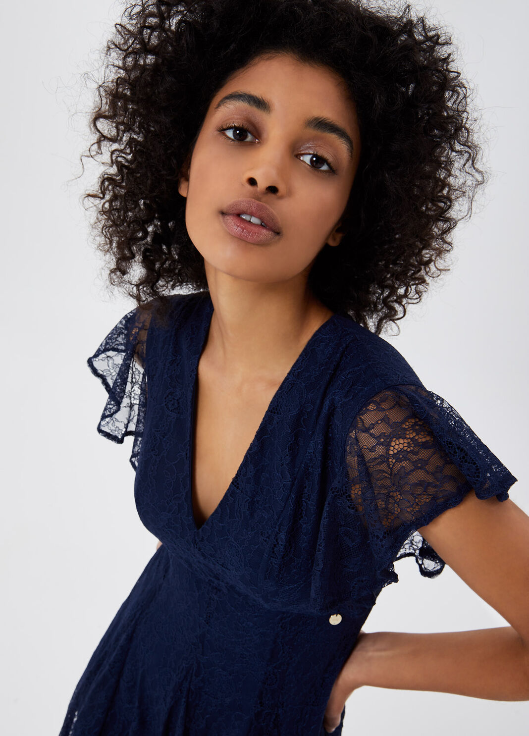 Short lace dress Night Blue Liu Jo - large image number 2