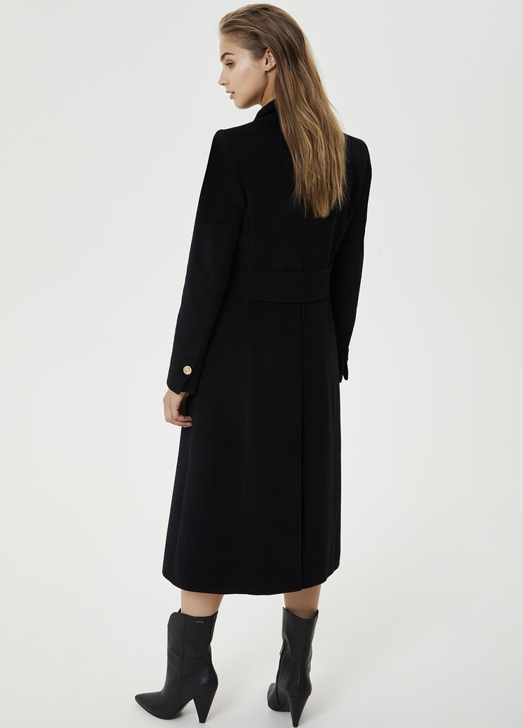 Long eco-friendly coat Black Liu Jo - large image number 1 Long eco-friendly coat Black Liu Jo - large image number 1