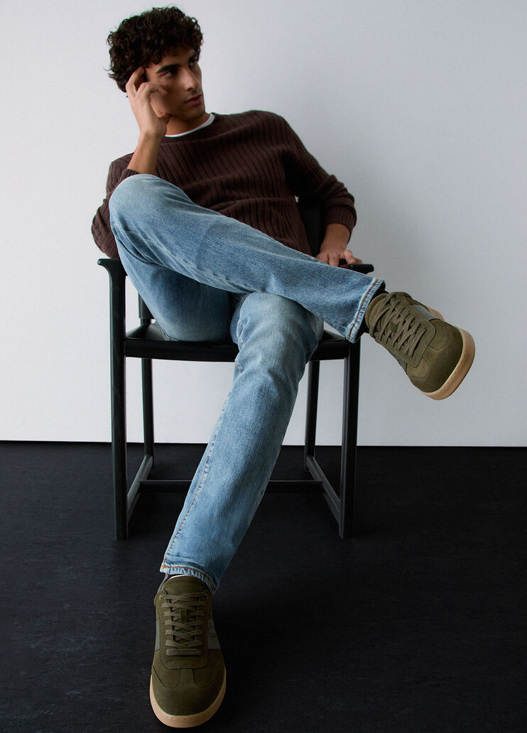 Sneakers para de hombre en ante verde musgo Liu Jo - medium