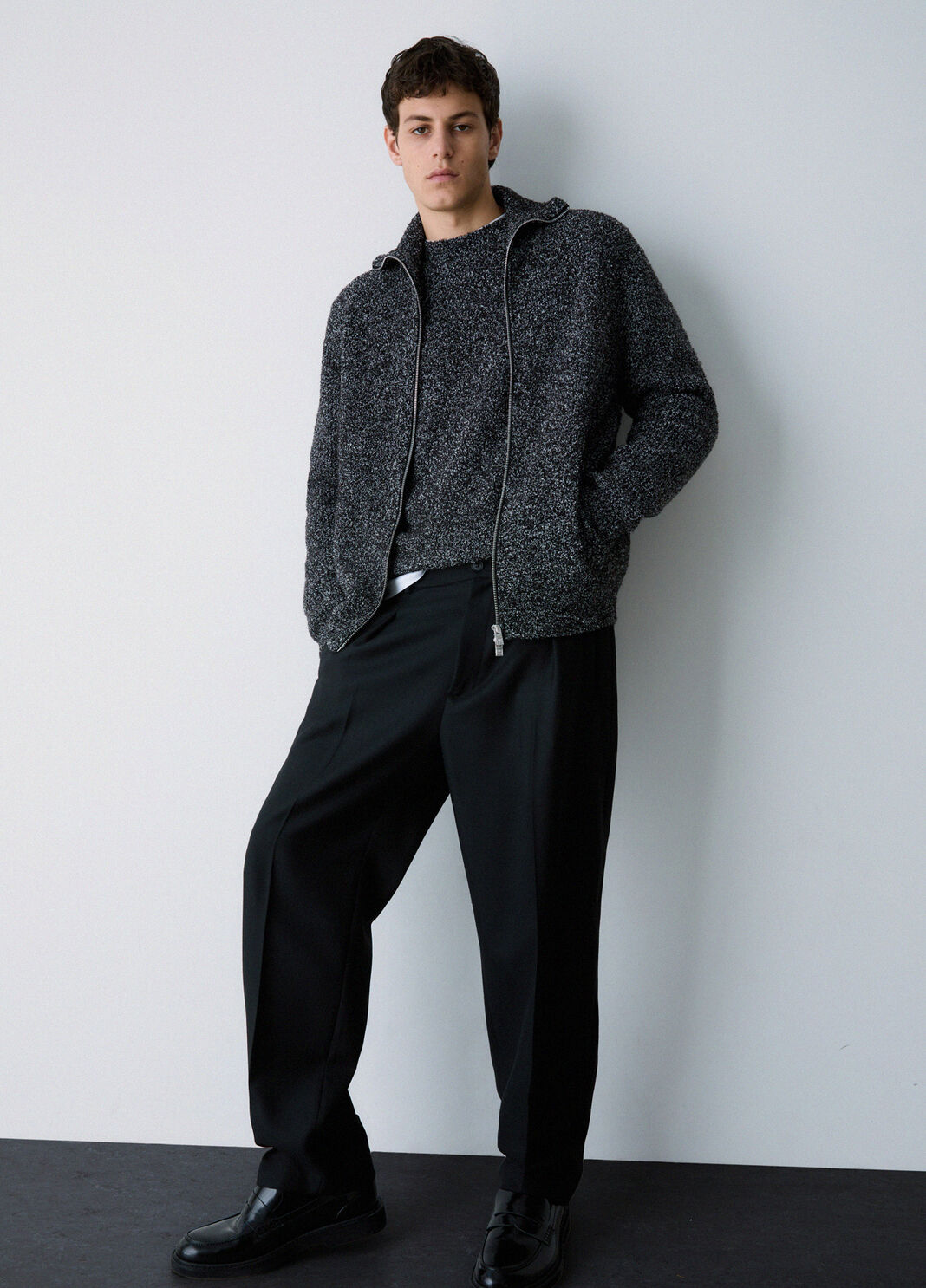 Trousers relaxed fit in a wool blend black Liu Jo - large image number 2