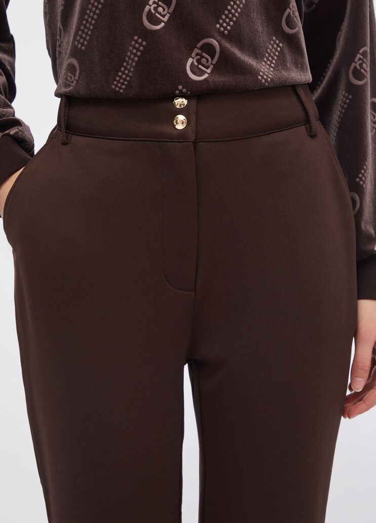 Fleece jogging bottoms chocolate Liu Jo - large image number 2