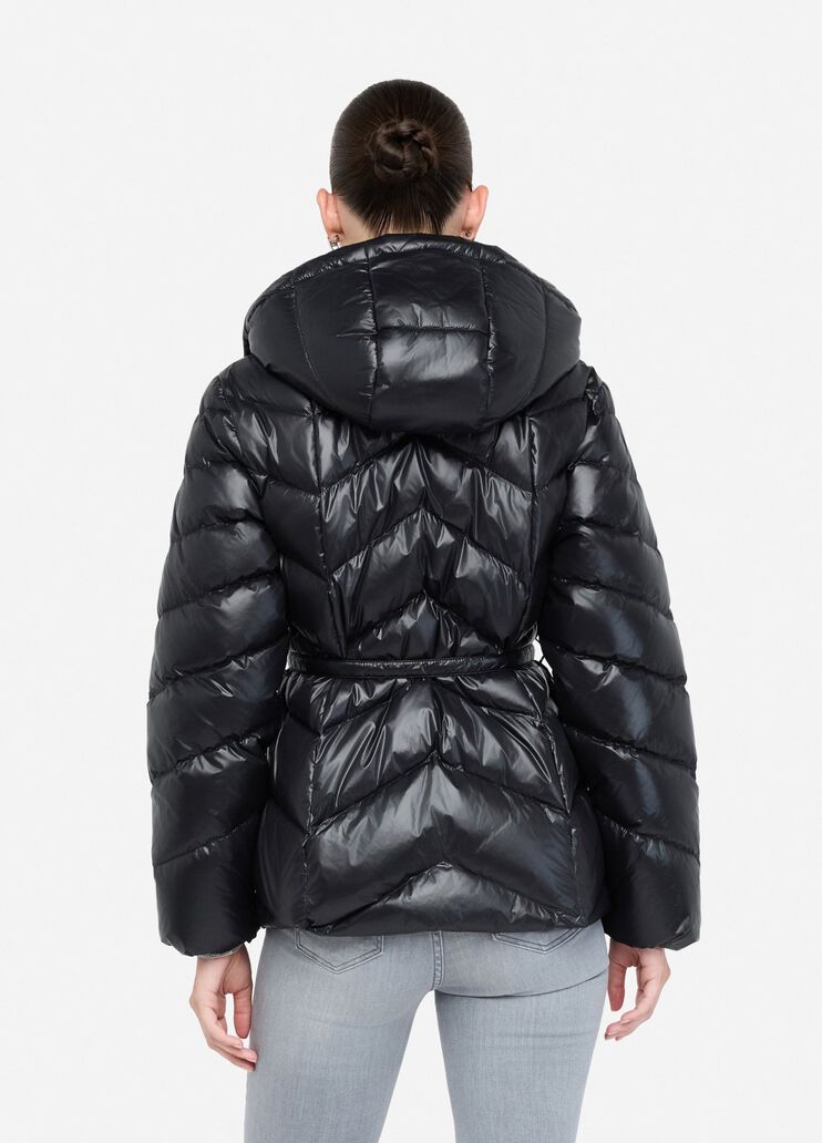 Doudoune à capuche noir Liu Jo - large image number 1 Doudoune à capuche noir Liu Jo - large image number 1