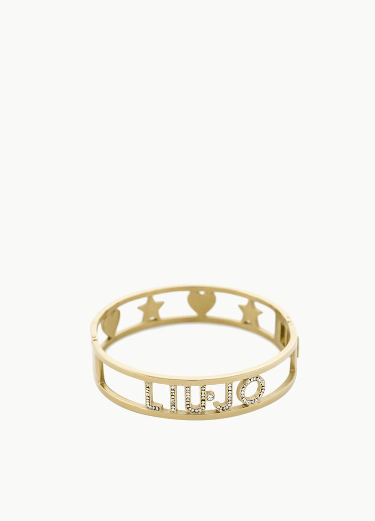 Stiff bracelet with rhinestones Steel Liu Jo - large image number 0 Stiff bracelet with rhinestones Steel Liu Jo - large image number 0