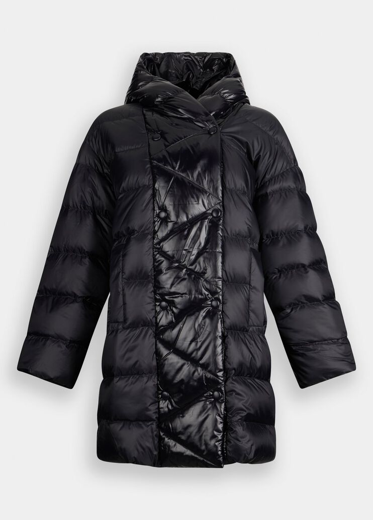 Quilted nylon coat black Liu Jo - large image number 6 Quilted nylon coat black Liu Jo - large image number 6
