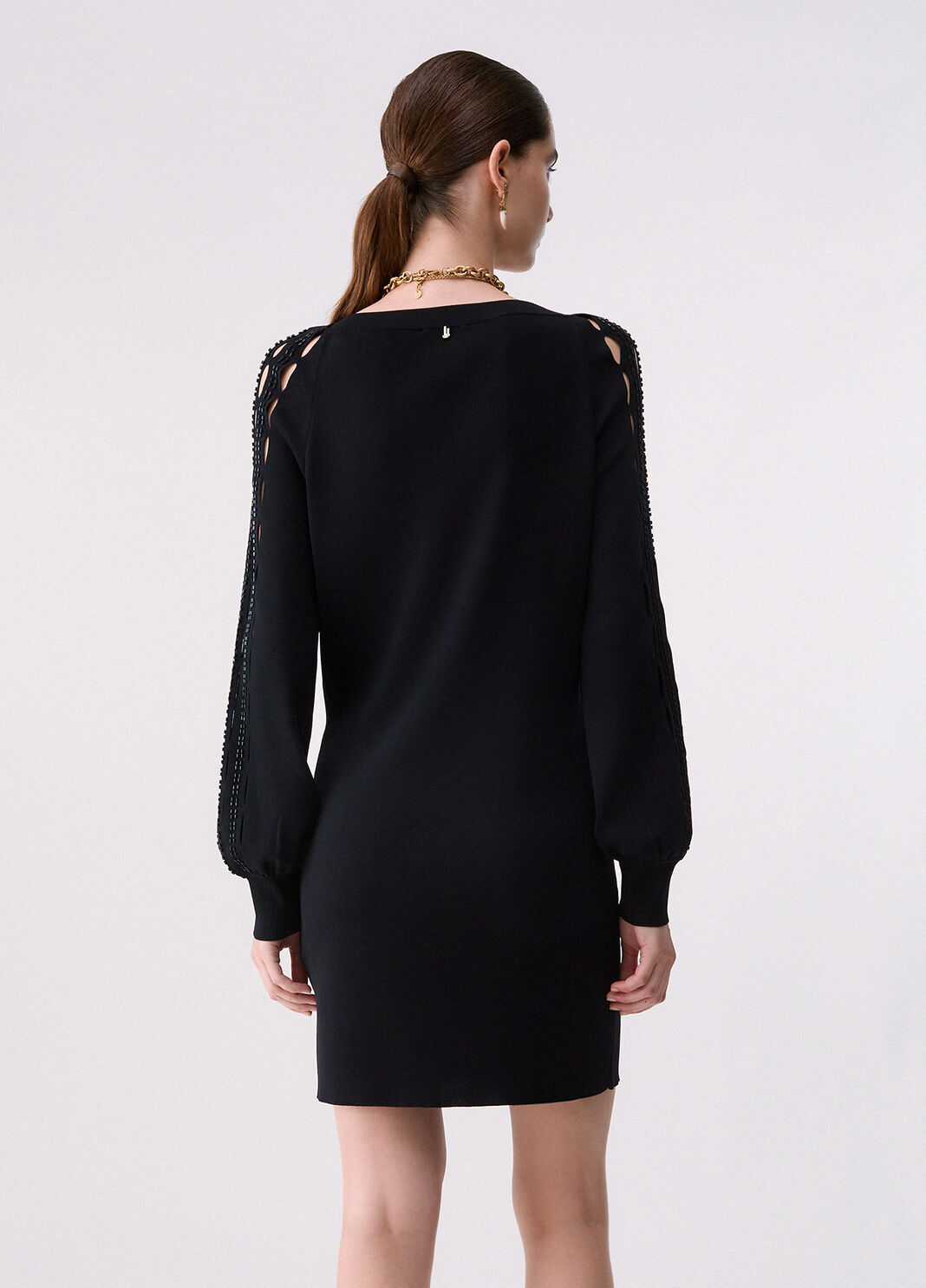 Abito con cut-out ricamati nero Liu Jo - large image number 1