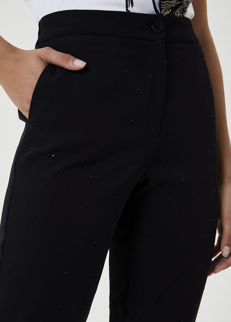 Chinos with gemstones  Black Liu Jo - large image number 2
