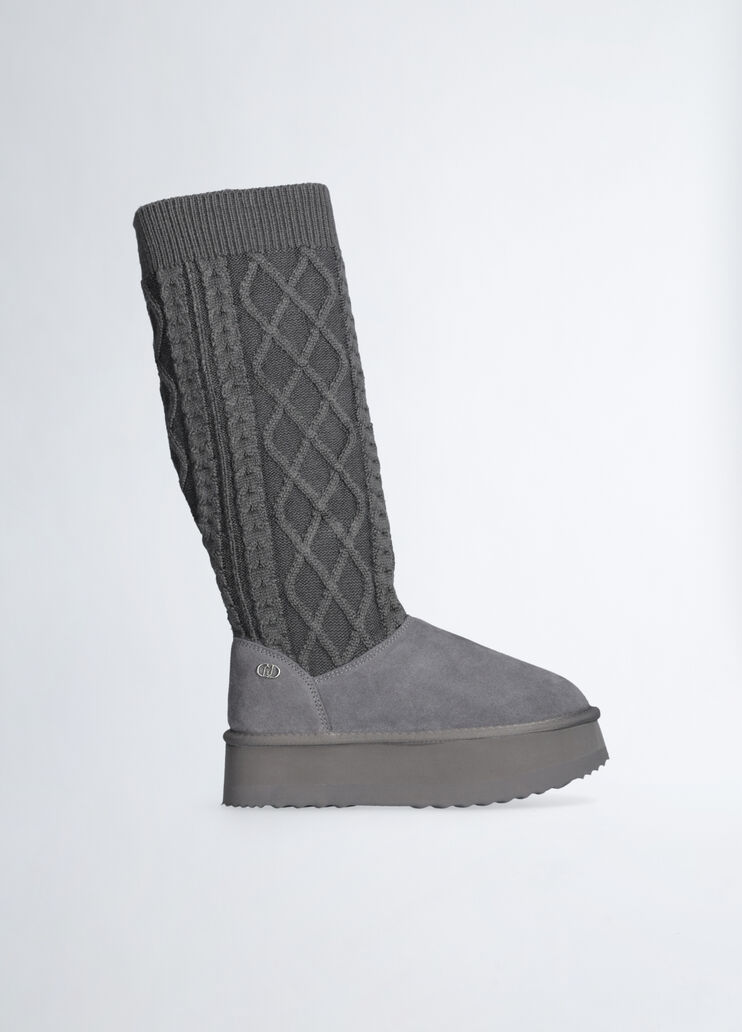 Knit platform boots grey Liu Jo - medium Knit platform boots grey Liu Jo - medium