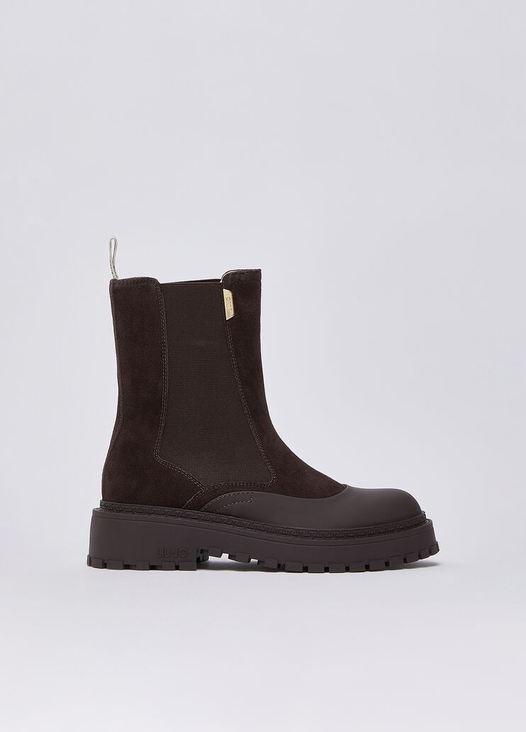 Stiefel beatles aus Veloursleder Mokka Liu Jo - medium