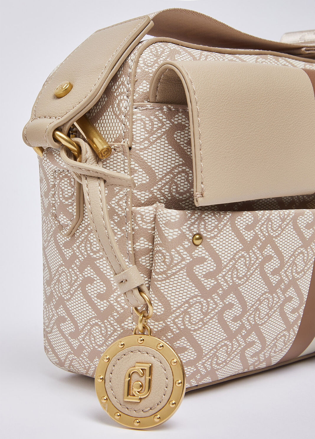 Medium crossbody bag with pocket beige Liu Jo - large image number 5