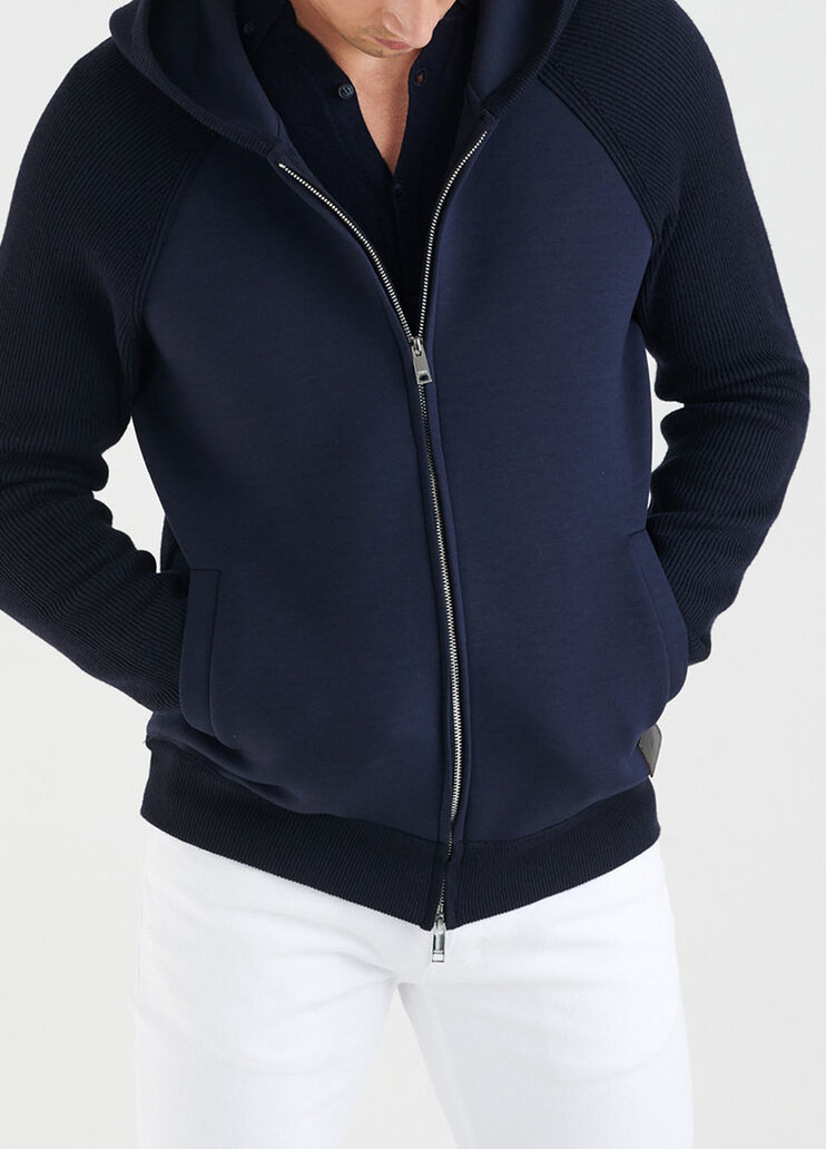 Zip hooded sweatshirt Blu scuro Liu Jo - large image number 0