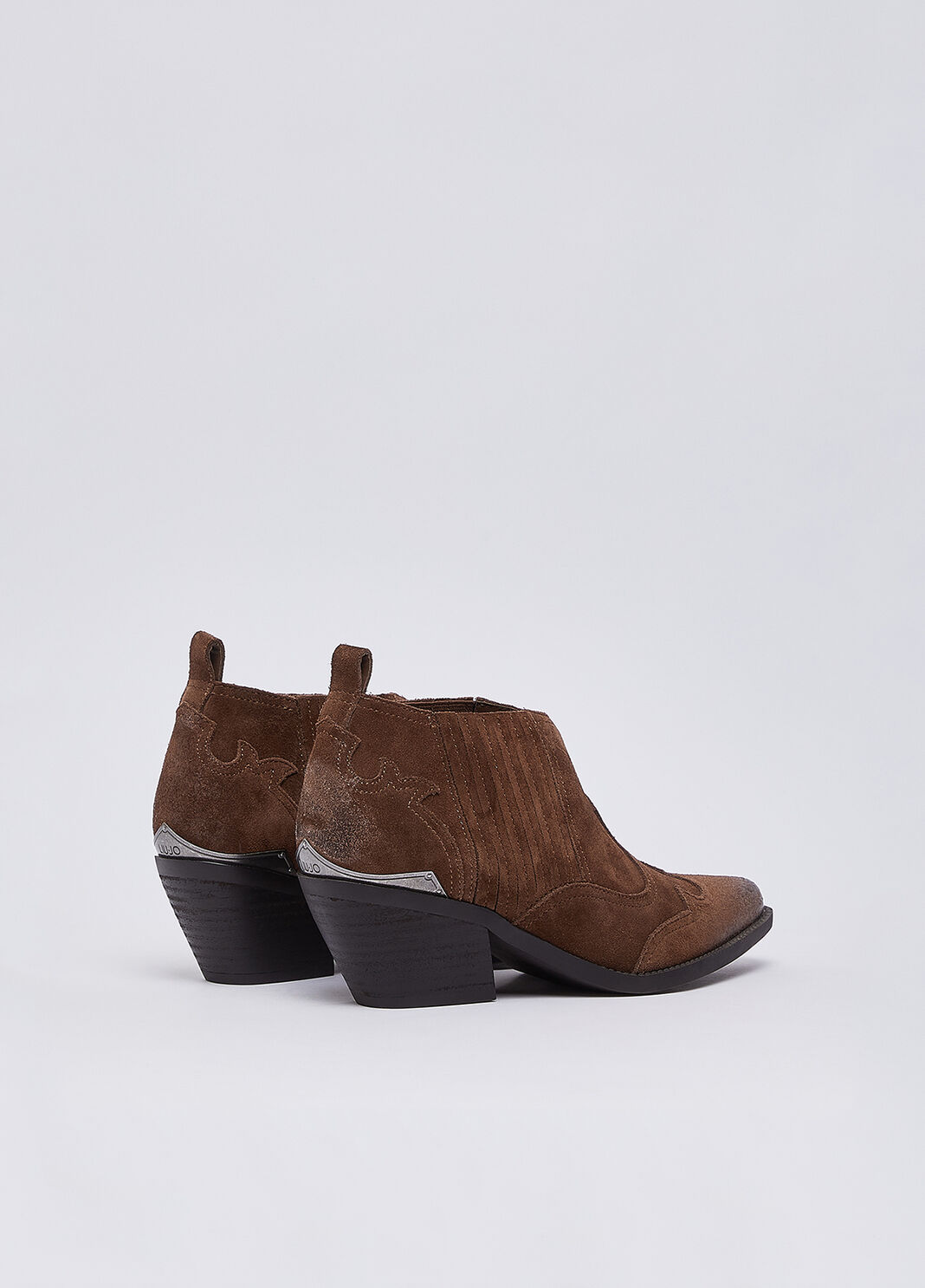 Stiefeletten aus Veloursleder Schokolade Liu Jo - large image number 3