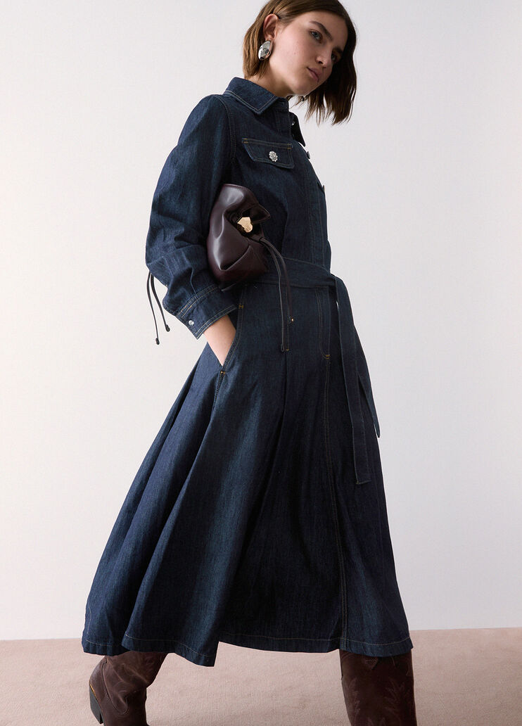 Long denim shirt dress Normal wash Liu Jo - medium