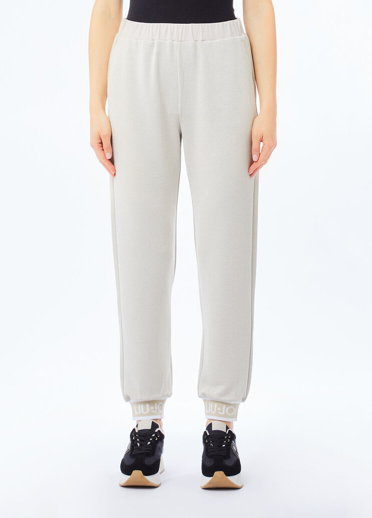 Jogger trousers Lurex&reg; beige Liu Jo - medium